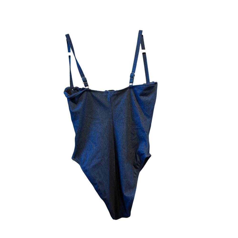 Good American denim blue corset swim suit large - Picture 11 of 14